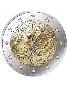 Awers monety Francja 2 euro 2020 Badania medyczne