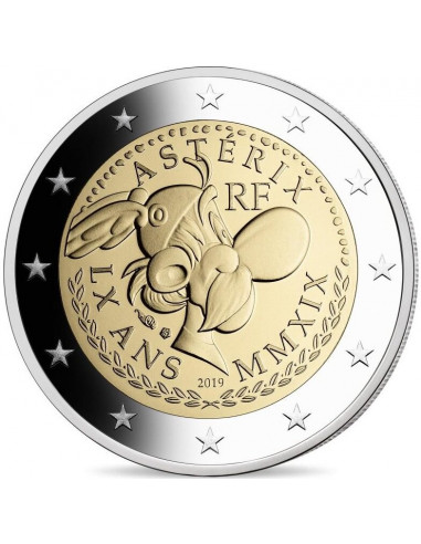 Awers monety 2 euro 2019 Asteriks
