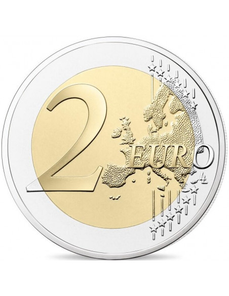 Rewers monety Francja 2 euro 2019 30 rocznica Upadku Muru Berlińskiego Francja
