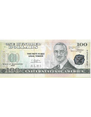 Przód banknotu USA 100 Dolarów 2022 Washington Commemorative Dollar
