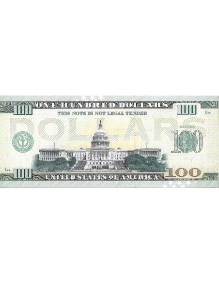 Tył banknotu USA 100 Dolarów 2022 Washington Commemorative Dollar
