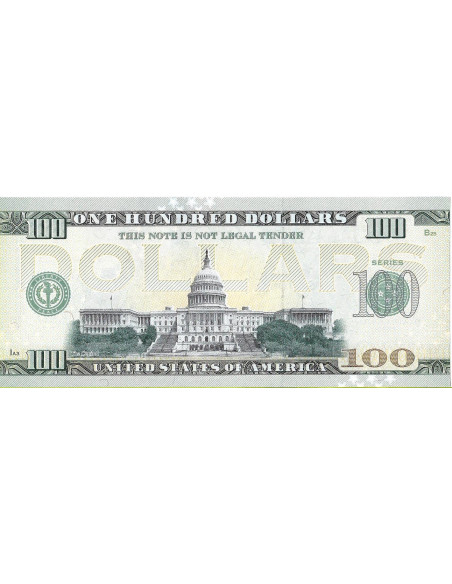 Tył banknotu USA 100 Dolarów 2022 Utah Commemorative Dollar