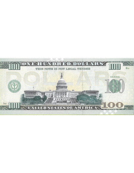 Tył banknotu USA 100 Dolarów 2022 Kentucky Commemorative Dollar