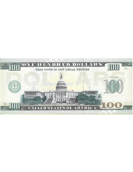 Tył banknotu USA 100 Dolarów 2022 Tennessee Commemorative Dollar
