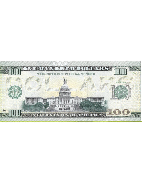 Tył banknotu USA 100 Dolarów 2022 New York Commemorative Dollar