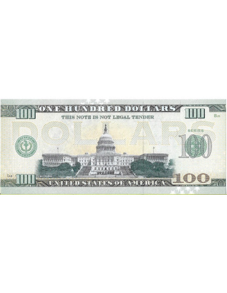 Tył banknotu USA 100 Dolarów 2022 Alabama Commemorative Dollar