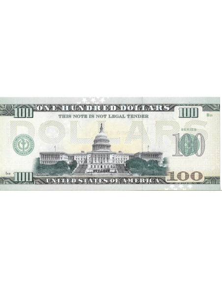 Tył banknotu USA 100 Dolarów 2022 Minnesota Commemorative Dollar