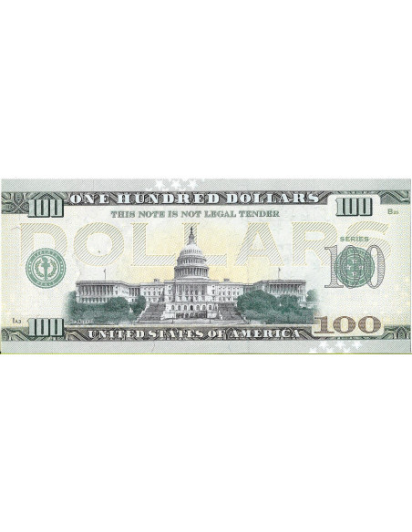 Tył banknotu USA 100 Dolarów 2022 Idaho Commemorative Dollar