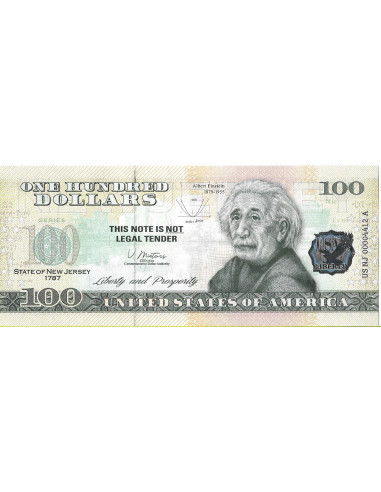 Przód banknotu USA 100 Dolarów 2022 New Jersey Commemorative Dollar