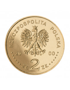 Awers monety 2 zł 2000 20lecie powstania Solidarności 2