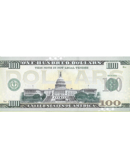 Tył banknotu USA 100 Dolarów 2022 California Commemorative Dollar