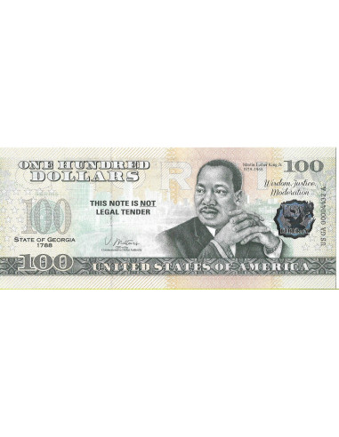 Przód banknotu USA 100 Dolarów 2022 Georgia Commemorative Dollar