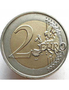 Awers monety Francja 2 euro 2017 25 rocznica badań nad rakiem piersi 2