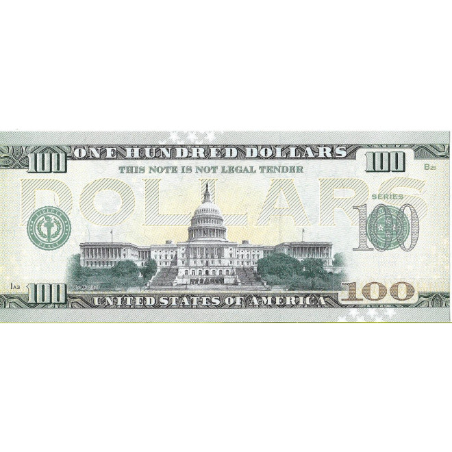 Tył banknotu USA 100 Dolarów 2022 Arizona Commemorative Dollar