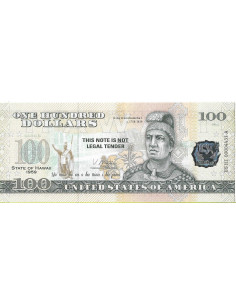 Przód banknotu USA 100 Dolarów 2022 Hawaii Commemorative Dollar