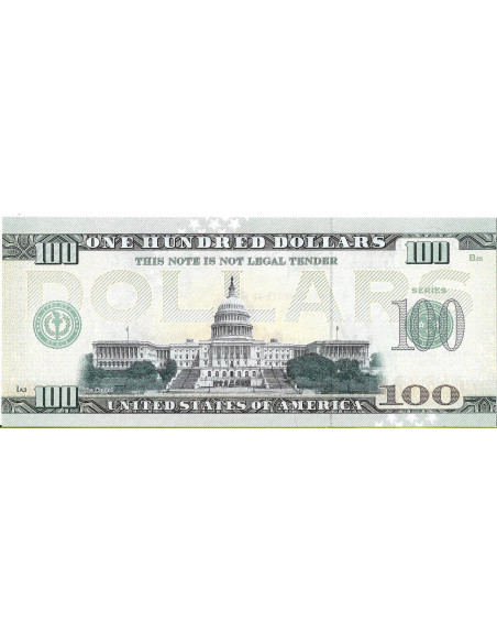 Tył banknotu USA 100 Dolarów 2022 Hawaii Commemorative Dollar