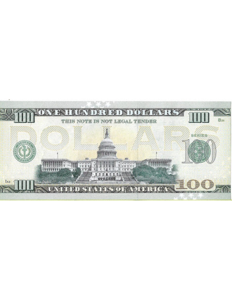Tył banknotu USA 100 Dolarów 2022 Nevada Commemorative Dollar