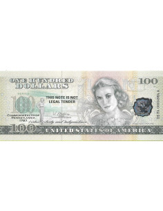 Przód banknotu USA 100 Dolarów 2022 Pennsylvania Commemorative Dollar