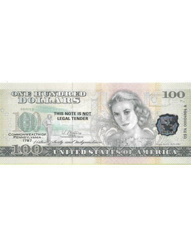 Przód banknotu USA 100 Dolarów 2022 Pennsylvania Commemorative Dollar