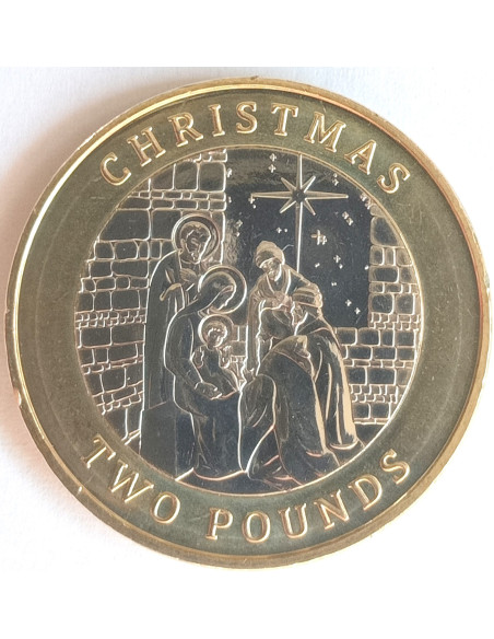 Awers monety Gibralar 2 Funty 2022