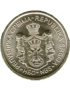 Awers monety Serbia 20 Dinar 2012 Mihajlo Pupin 2