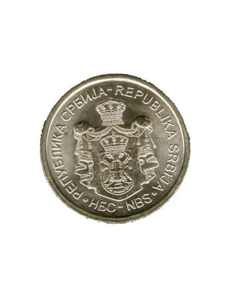 Rewers monety Serbia 20 Dinar 2012 Mihajlo Pupin