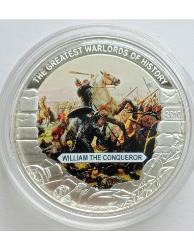 Awers monety Liberia 5 Dolarów 2010 William The Conqueror