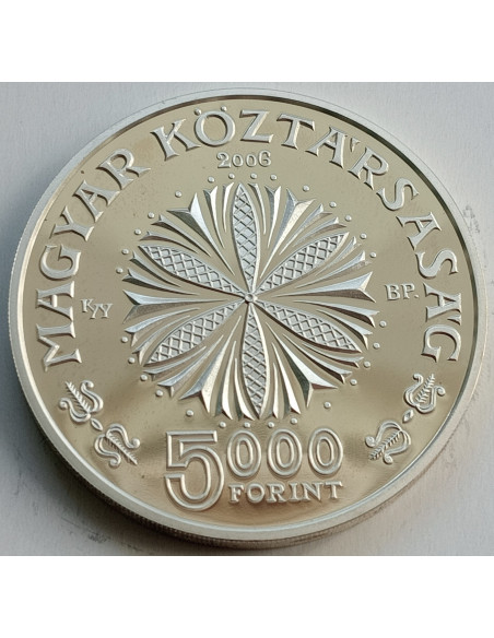 Rewers monety Węgry 5 000 Forint 2006125. rocznica urodzin Beli Bartoka