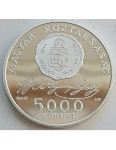 Awers monety Węgry 5 000 Forint 2007 250 rocznica urodzin Lajos Batthyány 2