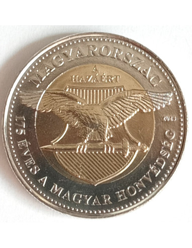 Awers monety Węgry 100 Forint 2023 Węgierskie Siły Obronne 175 lat
