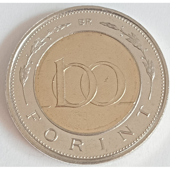 Rewers monety Węgry 100 Forint 2023 Węgierskie Siły Obronne 175 lat