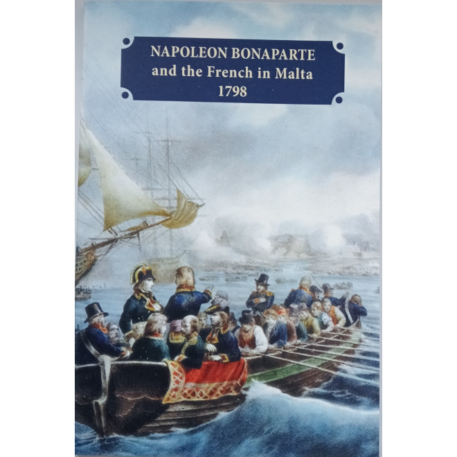 Rewers monety Malta 2 euro 2023 225. rocznica przybycia Francuzów na Maltę