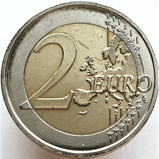 Francja 2 euro 2010 70 rocznica przemowy radiowej Charles'a de Gaulle'a