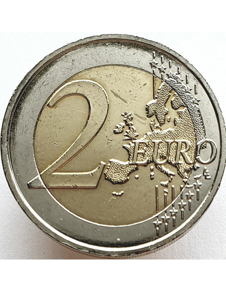 Francja 2 euro 2010 70 rocznica przemowy radiowej Charles'a de Gaulle'a