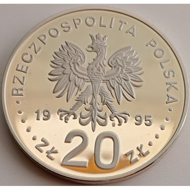 Rewers monety 20 Złotych 1995 Mikołaj Kopernik
