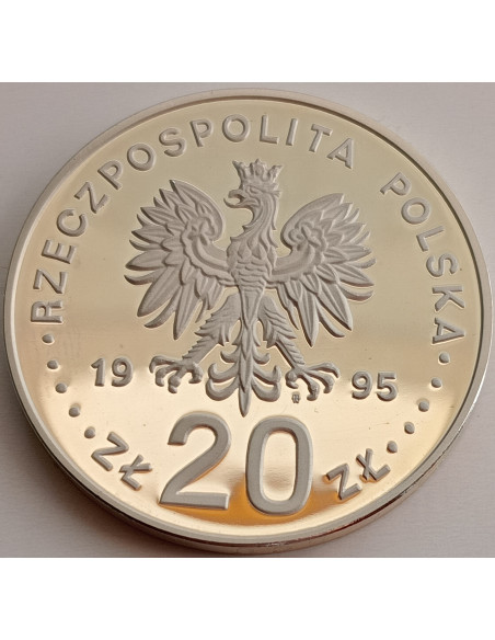 Rewers monety 20 Złotych 1995 Mikołaj Kopernik