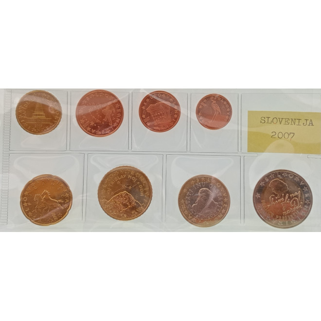 Rewers monety Słowenia Zestaw monet 2007 Słowenia