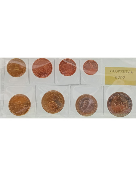 Rewers monety Słowenia Zestaw monet 2007 Słowenia
