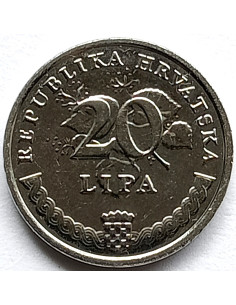 Awers monety Chorwacja 20 Lipa 2021 2