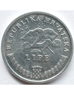 Awers monety Chorwacja 2 Lipa 2007 2