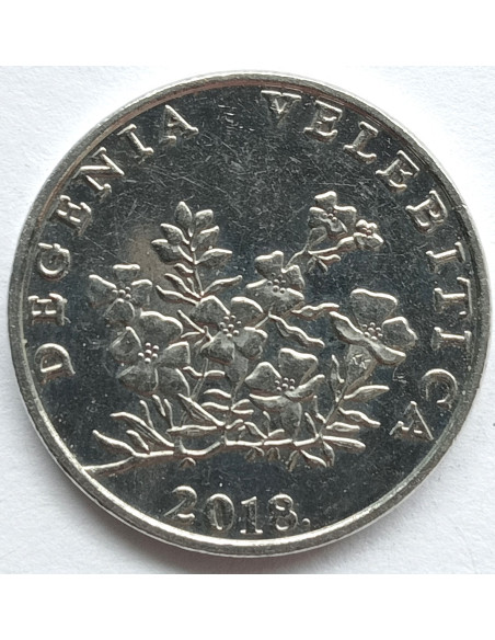 Rewers monety Chorwacja 50 Lipa 2015