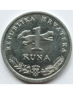 Awers monety Chorwacja 1 Kuna 2017 2