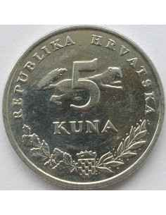 Awers monety Chorwacja 5 Kuna 2017 2