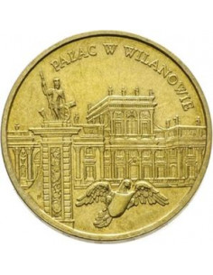 Awers monety 2 zł 2000 Zamki i pałace w Polsce Pałac w Wilanowie