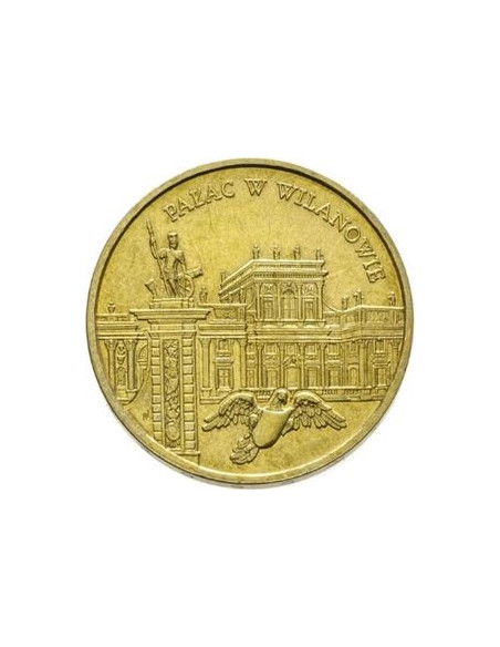 Awers monety 2 zł 2000 Zamki i pałace w Polsce Pałac w Wilanowie