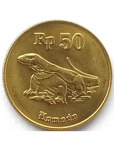 Awers monety Indonezja 50 Rupii 1998