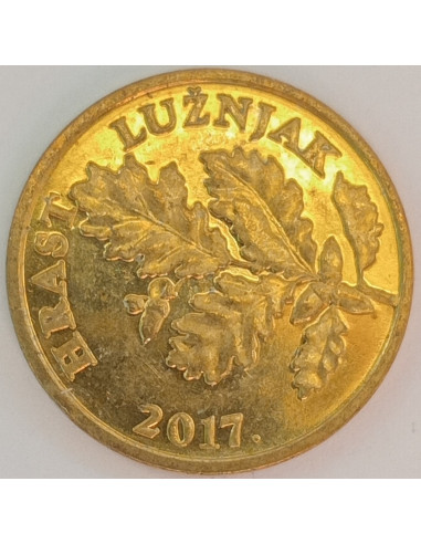 Awers monety Chorwacja 5 Lipa 2017