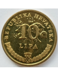 Awers monety Chorwacja 10 Lipa 2017 2