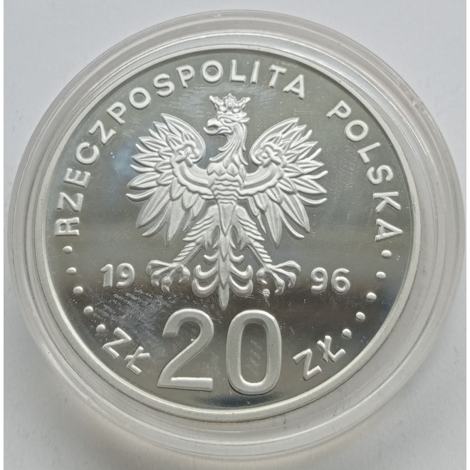 Rewers monety 20 Złotych 1996 1000lecie miasta Gdańska