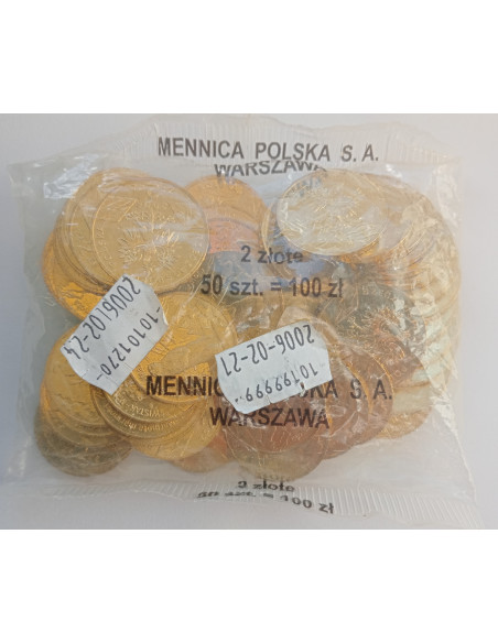 Awers monety 2 zł 2006 Zwierzęta świata: Świstak woreczek 50 szt.